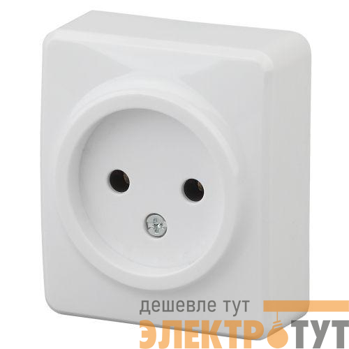 Розетка 1-м ОП Эра Эксперт 11-2201-01 16А IP20 250В 2P бел. Эра Б0031551