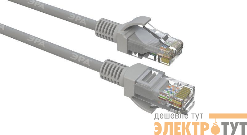 Патч-корд кат.5E U/UTP неэкранир. Cu 15м сер. Эра Б0051415