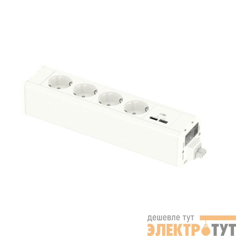 Блок Unica System+ 4хРозетка (2К+З) и 2хUSB A/C бел. SchE INS44232