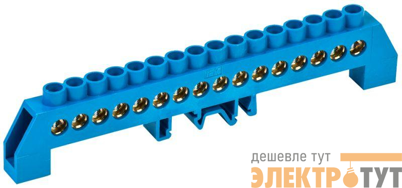 Шина нулевая в комб. DIN-изол. "Стойка" ШНИ-8х12-16-КС-С IEK YNN10-812-16DP-K07