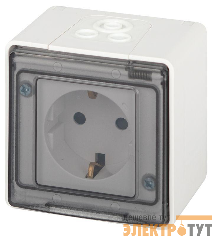 Розетка Эксперт 11-2502-01 2P+E IP55 шторки 16А-250В ОУ бел. Эра Б0063280
