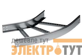 Угол для лестн. лотка горизонтальный 45град. 100х600 R-600 гор. оцинк. DKC LC0166HDZ