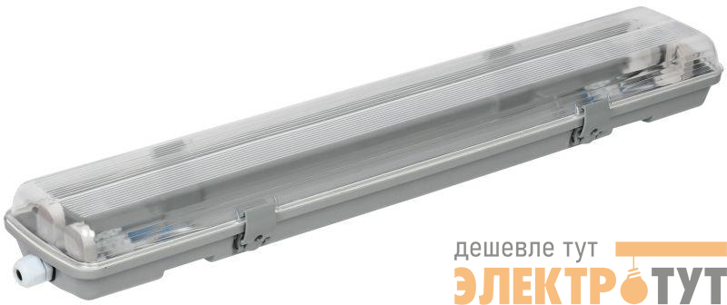 Светильник ДСП 2102 под LED лампу 2хT8 600мм IP65 IEK LDSP0-2101-2X060-K01