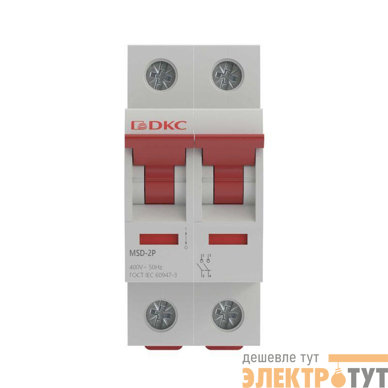 Выключатель нагрузки модульный 2п 100А MSD YON MSD-2P100