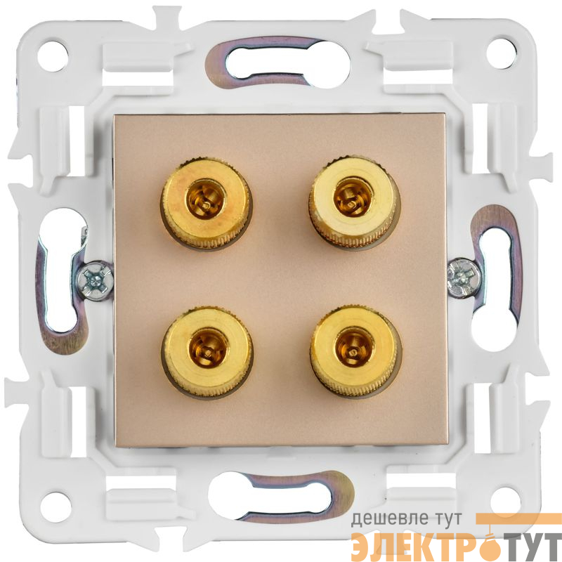 Аудиорозетка 4-м SKANDY SK-A01Sa песочн. IEK SK-S40-K98