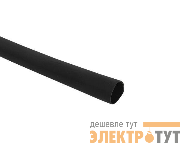 Трубка термоусадочная ТУТк клеевая нг 16/4 черн. 1м (уп.10м) PROxima EKF tut4-k16-b