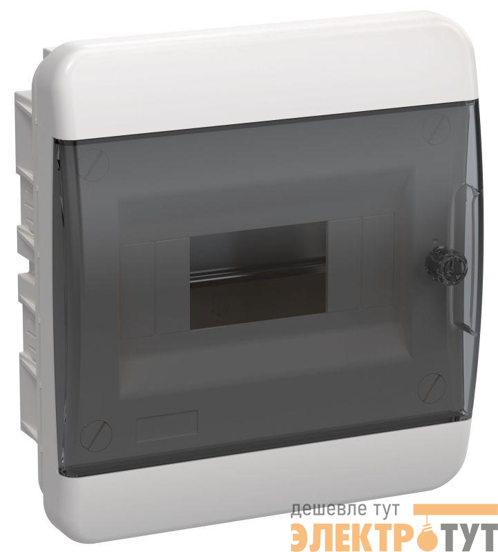 Корпус пластиковый ЩРВ-П-8 IP41 черн. прозр. дверь TEKFOR IEK TF5-KP12-V-08-41-K01-K03