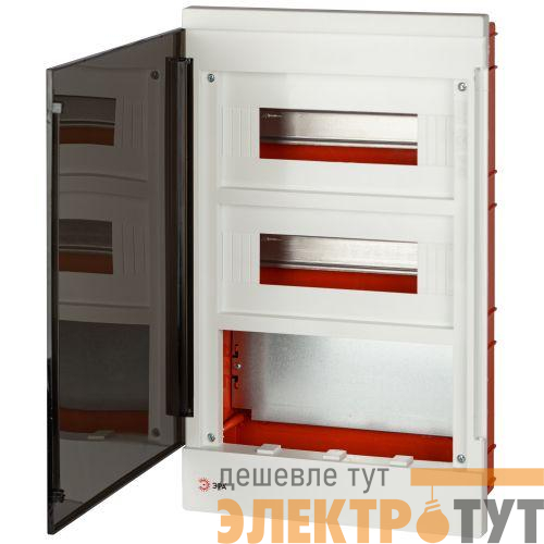 Щит распределительный со слаботочным отсеком MultiBox bs-24f встраиваемый пластиковый 24 модуля IP40 Эра Б0059317