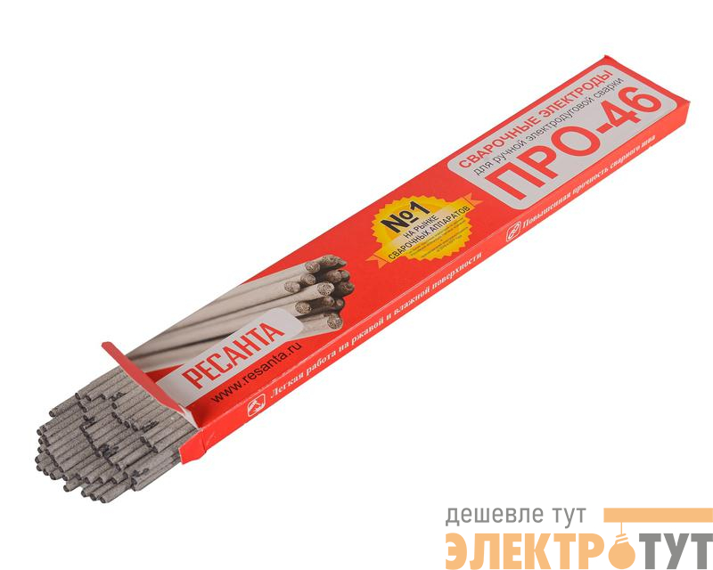 Электрод для ручной дуговой сварки ПРО-46 Ф2.5 (1кг) Ресанта 71/6/34