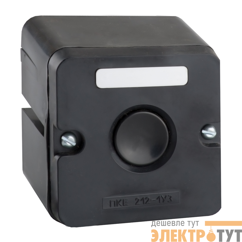 Пост кнопочный ПКЕ-212 1 У3 IP40 черн. кнопка КЭАЗ 150746