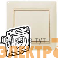 Розетка 1-м СП Valena 16А IP21 2P без заземл. механизм сл. кость (DIY-упак.) IEK 695611