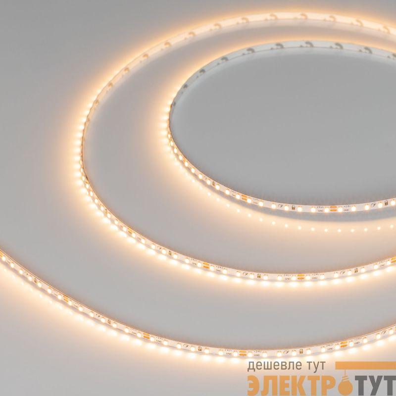 Лента светодиодная MICROLED-M168-4mm 24V Warm 2700К 5Вт/м IP20 2216 узкая (уп.5м) Arlight 046733