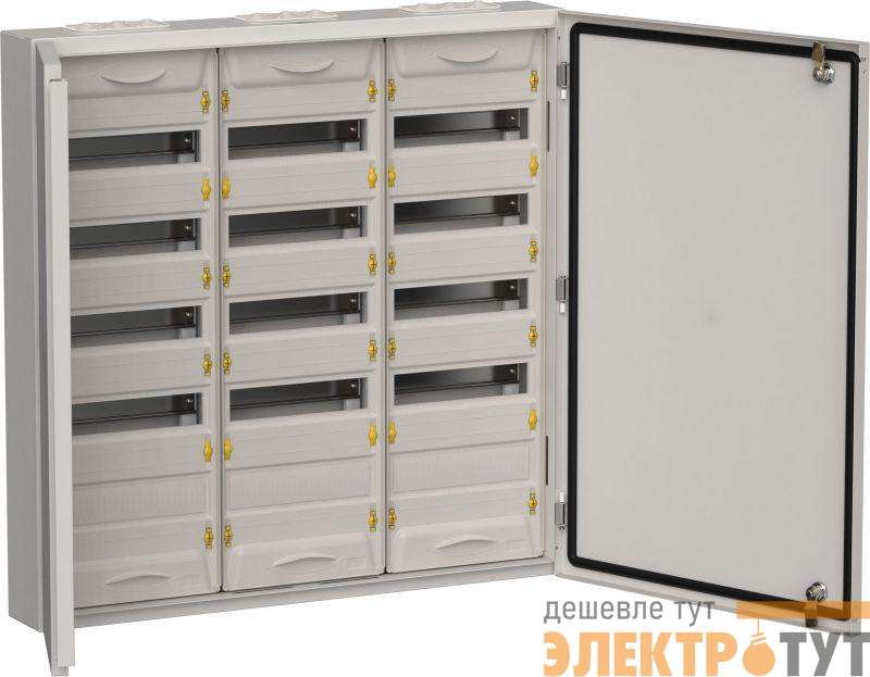 Корпус ЩРн-180 (3х60) TITAN 5 835х830х140 IP54 метал. сер. IEK TI5-50-N-3X060-54-7035