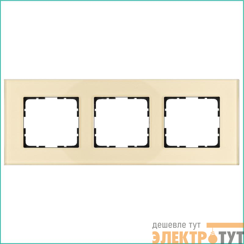 Рамка 3-м G-Glass стекло шампань Champagne Gold Jasmart G1003GG