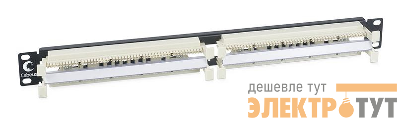 Кросс панель CP-100P-110TYPE 100 парная 110 типа 19дюйм 1U (без модулей) Cabeus 7013c