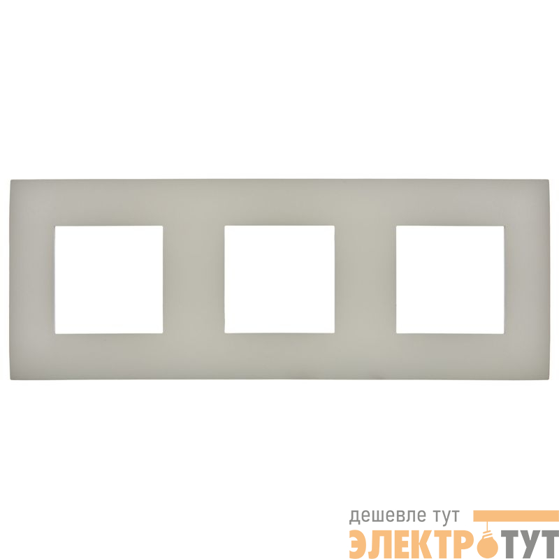 Рамка 3-м SKANDY SK-F01B беж. IEK SK-M32-K10
