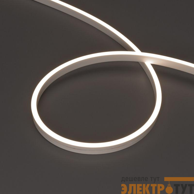 Лента светодиодная MOONLIGHT-SIDE-A120-06x12mm 24V Day 4000К 9.6Вт/м IP65 wire x2 прямой вывод кабеля герметичная (уп.5м) Arlight 041034