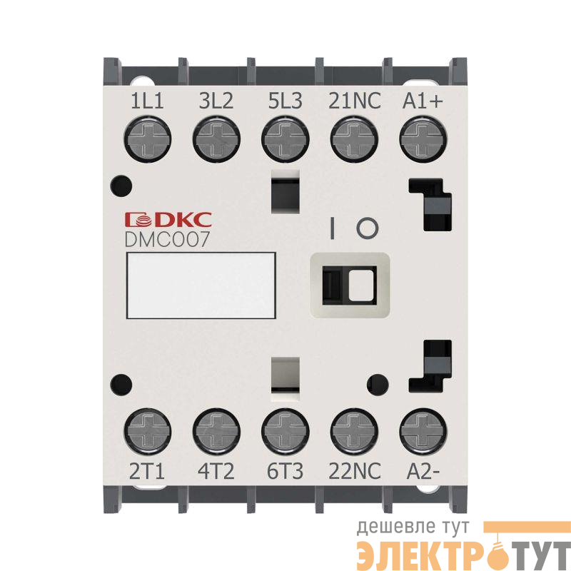 Миниконтактор YON DMC007 7A 3кВт AC3 3P кат. 380В AC 1НО YON DMC007-3C10A380