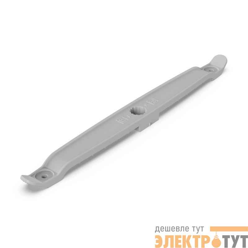 Держатель плоского кабеля двусторонний для прямого монтажа на 12 мест сер. (уп.20шт) Промрукав PR13.0444