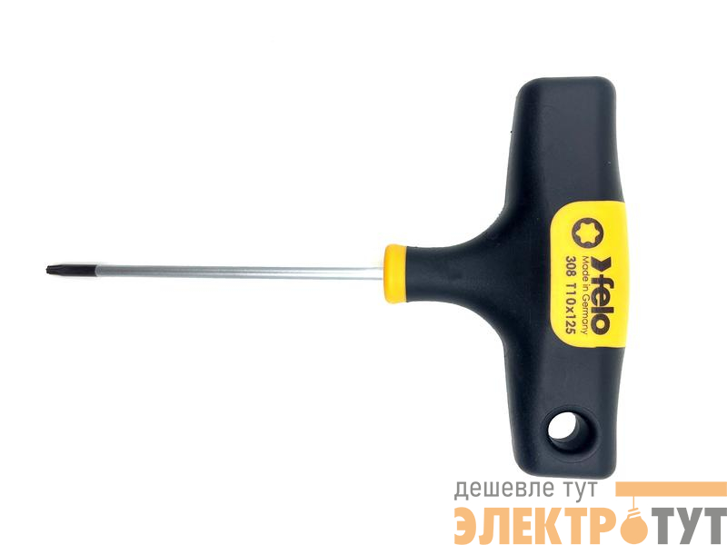 Ключ Т-образный TX10 стержень 125мм FELO 30810360