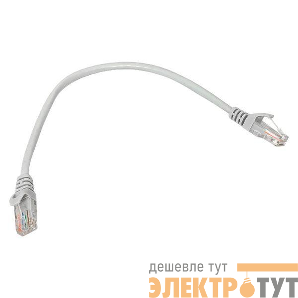 Патч-корд кат.5E UTP неэкранир. PVC сер. 0.2м TERACOM PRO EKF TRP-5EUTP-PVC-02M-GY
