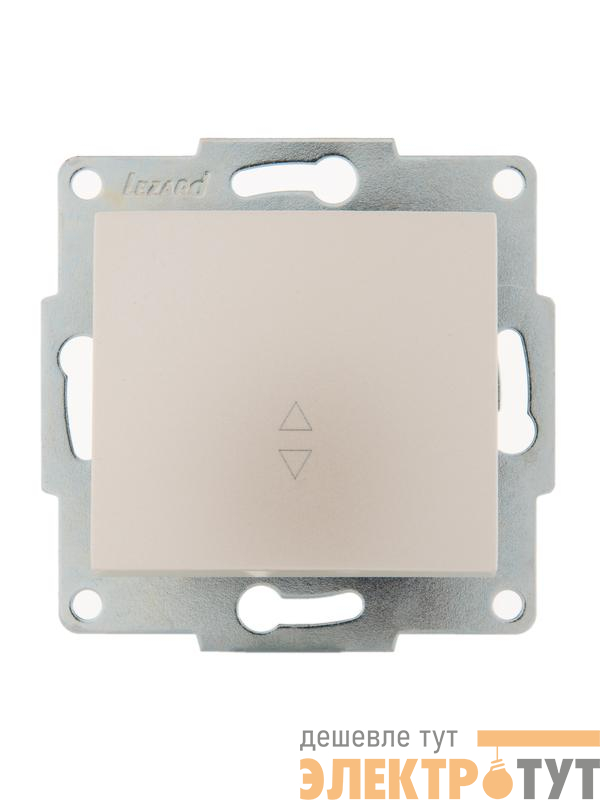 Переключатель проходной 1-кл. 1п СП Karina 10А IP20 механизм жемчуж./бел. перламутр. LEZARD 707-3088-105