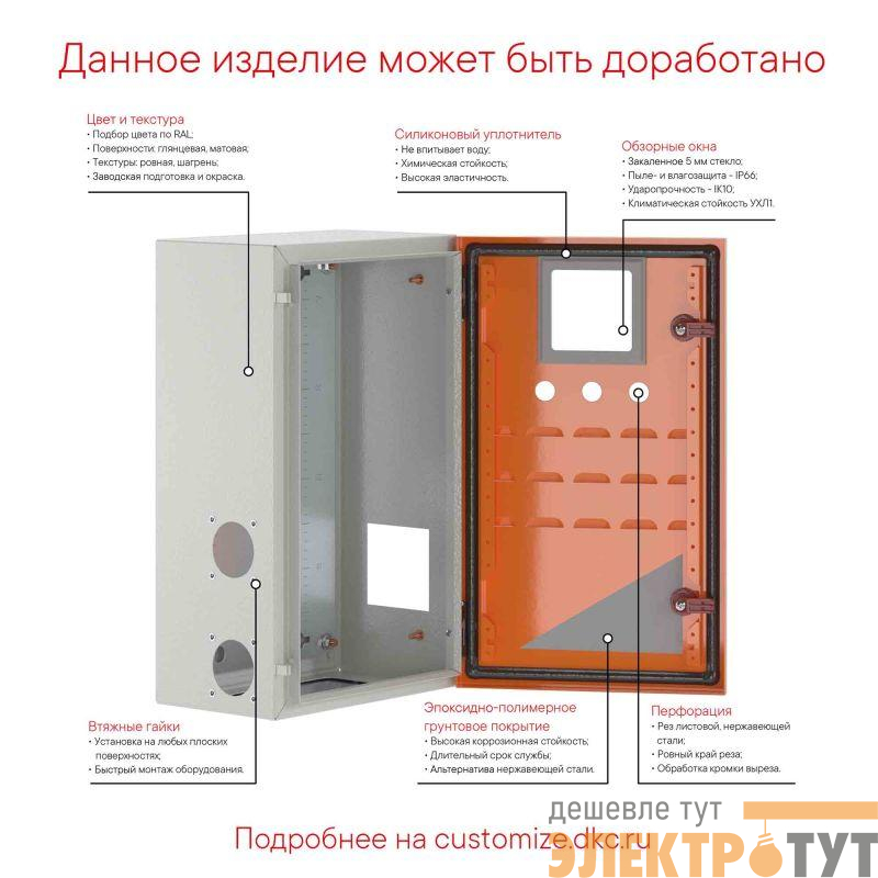 Корпус навесной STE 200х300х150мм с монтажн. панелью DKC R5STE0231
