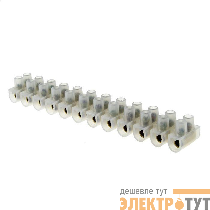 Колодка клеммная 6кв.мм 6А полиэтилен PROxima EKF plc-KK-6-6