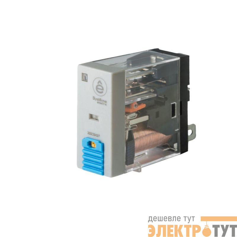 Реле 8А 2CO 110В DC тест кнопка LED SE SXG22FD