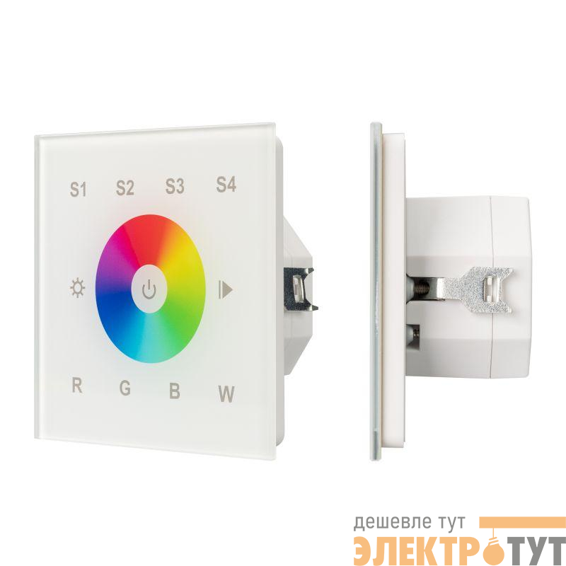 Панель сенсорная DALI-901-11-1G-4SC-RGBW-DT8-IN White (BUS/230В) (IP20 пластик) INTELLIGENT ARLIGHT 037200