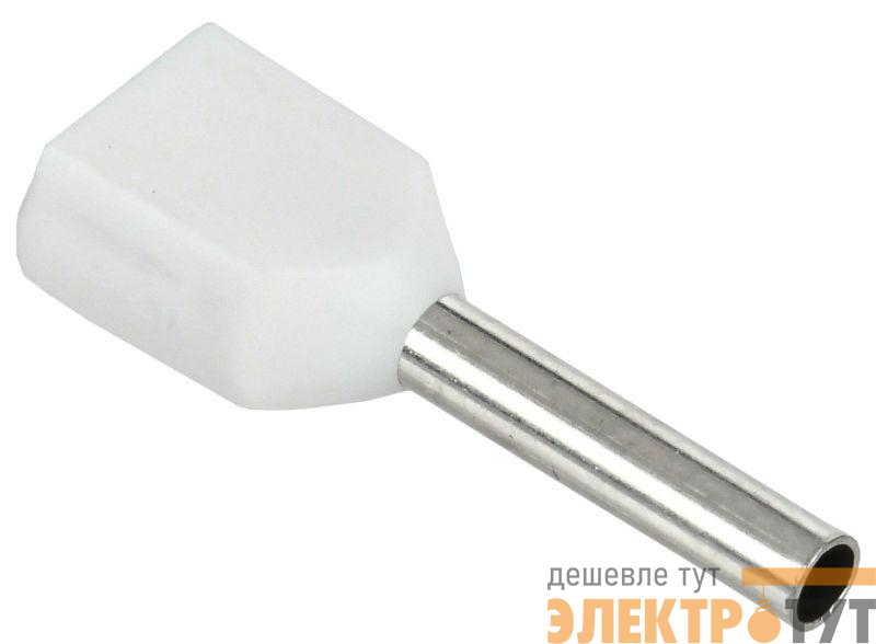 Наконечник-гильза НГИ2 0.75-10 бел. (уп.20шт) IEK UTE10-4-D2-1-100