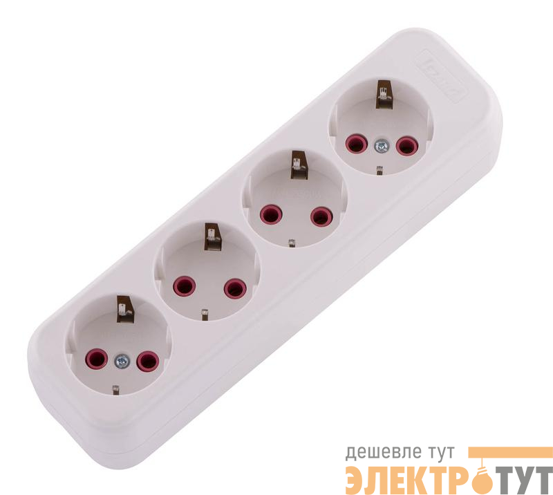 Колодка удлинителя 4-м с заземл. Lila LEZARD 720-0400-401