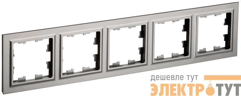 Рамка 5-м BRITE РУ-5-БрС сталь IEK BR-M52-K46