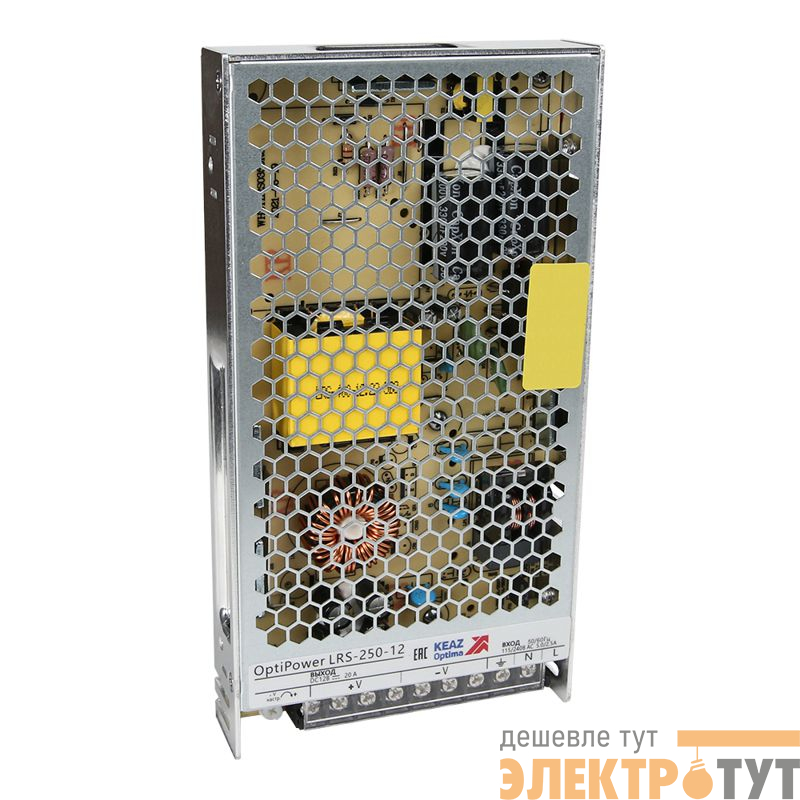 Блок питания панельный OptiPower LRS 250-12 21A КЭАЗ 328886