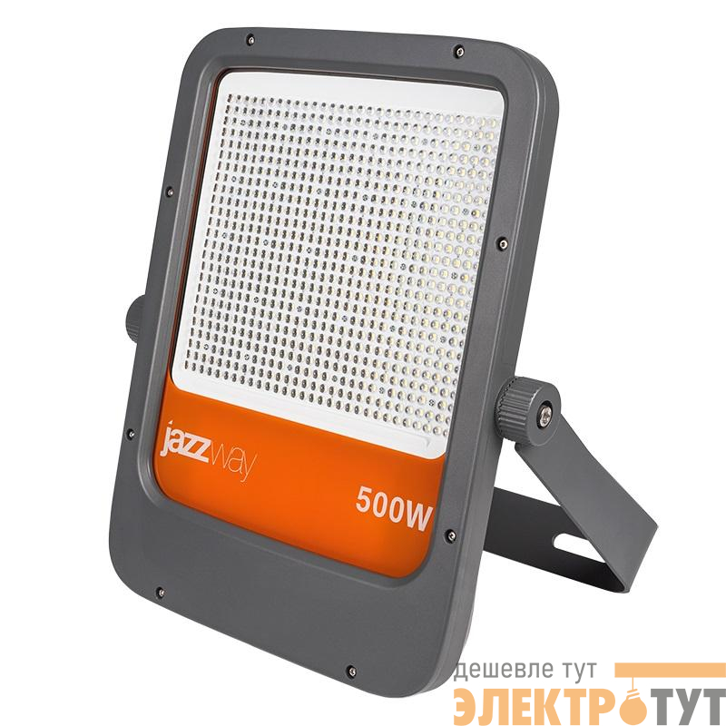 Прожектор светодиодный PFL-S6 500Вт 6500К IP65 60град. ДО с клапаном выравнивания давления закален. стекло Pro+ JazzWay 5047389