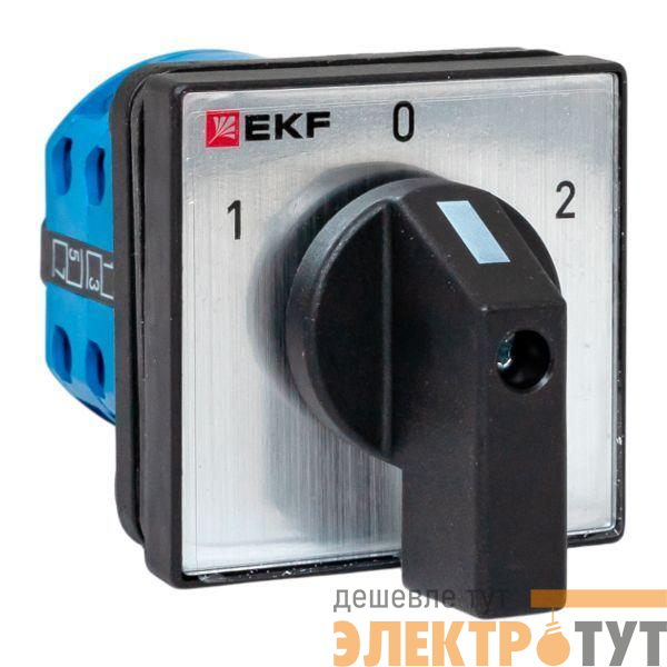Переключатель кулачковый ПК-1-42 2п 10А "1-0-2" IP65 EKF pk-1-42-10-65