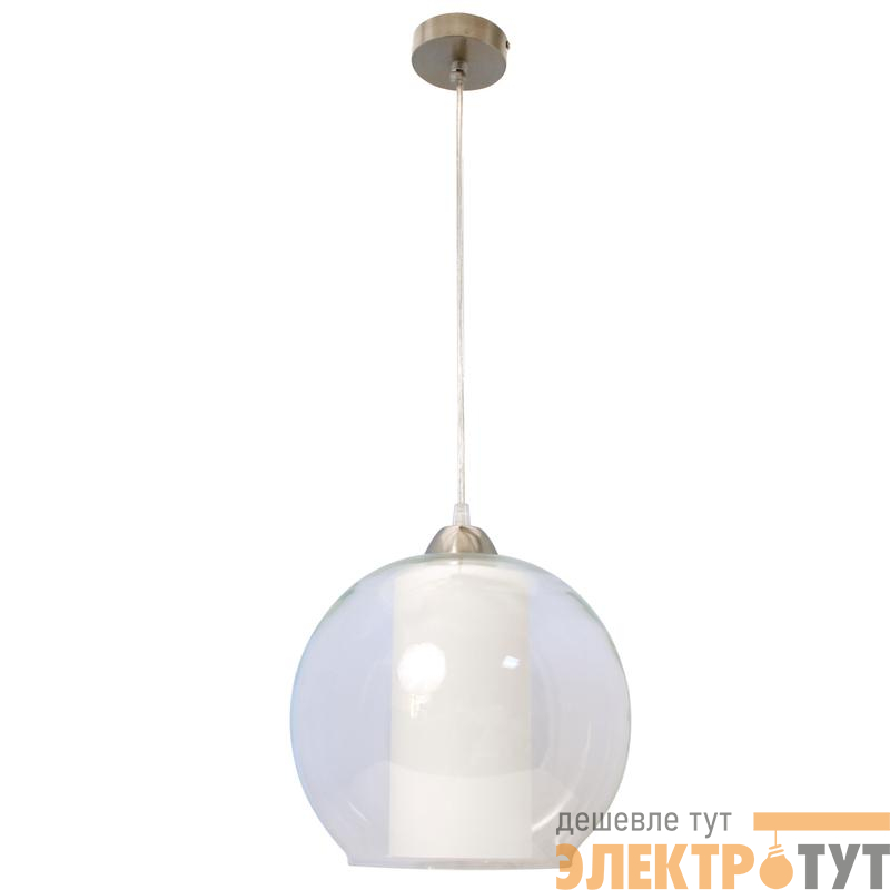 Светильник НСБ 72-60 М53 "Ладера+" прозр. матов. опал цилиндр/шнур прозр./метал. (инд. упак.) Элетех 1005404108