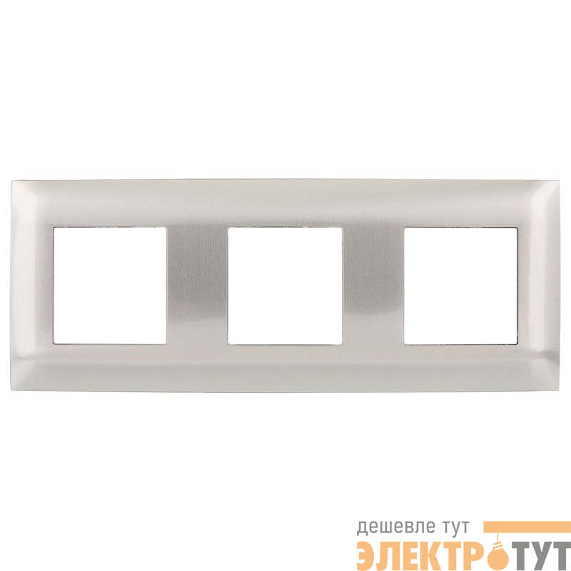 Рамка 3-м SKANDY SK-F33N металл никель IEK SK-M32-M-K50