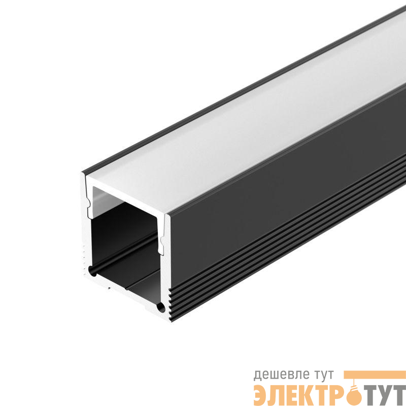 Профиль SL-SLIM20-H20-2000 BLACK L2000 алюм. Arlight 047632