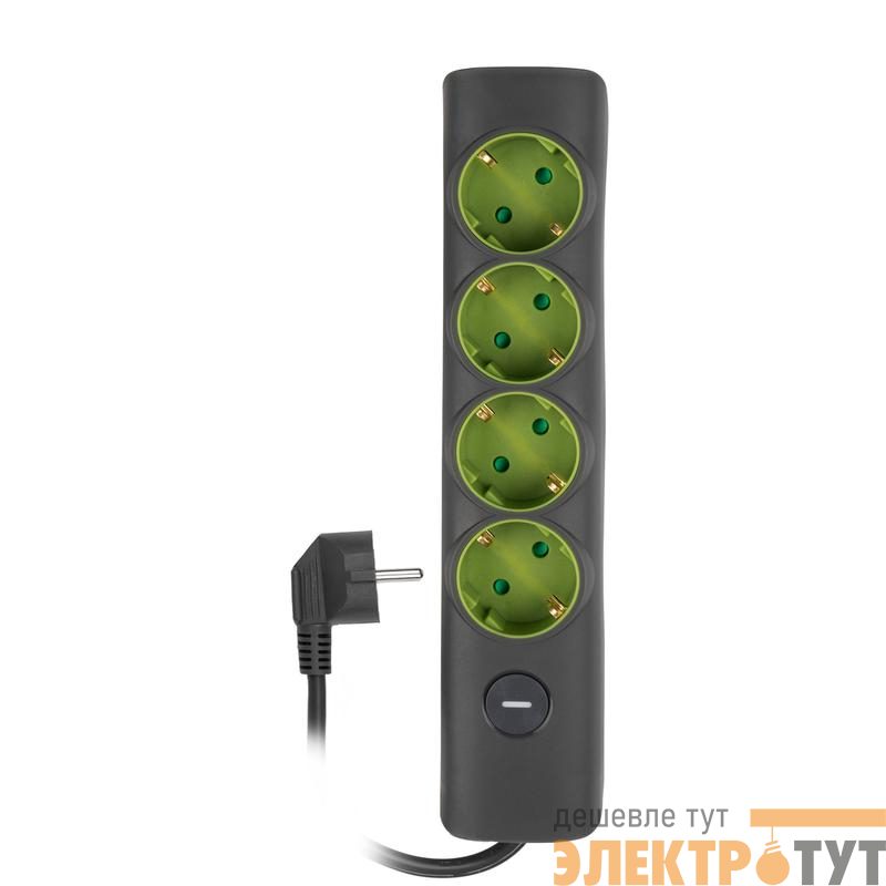 Удлинитель 4х5м с заземл. с выкл. сер. ET-04-500G JAZZway 5051898