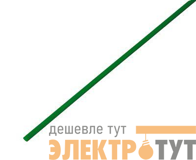 Трубка термоусадочная ТУТ нг 2.5/1.25 зел. 1м Rexant 20-2503