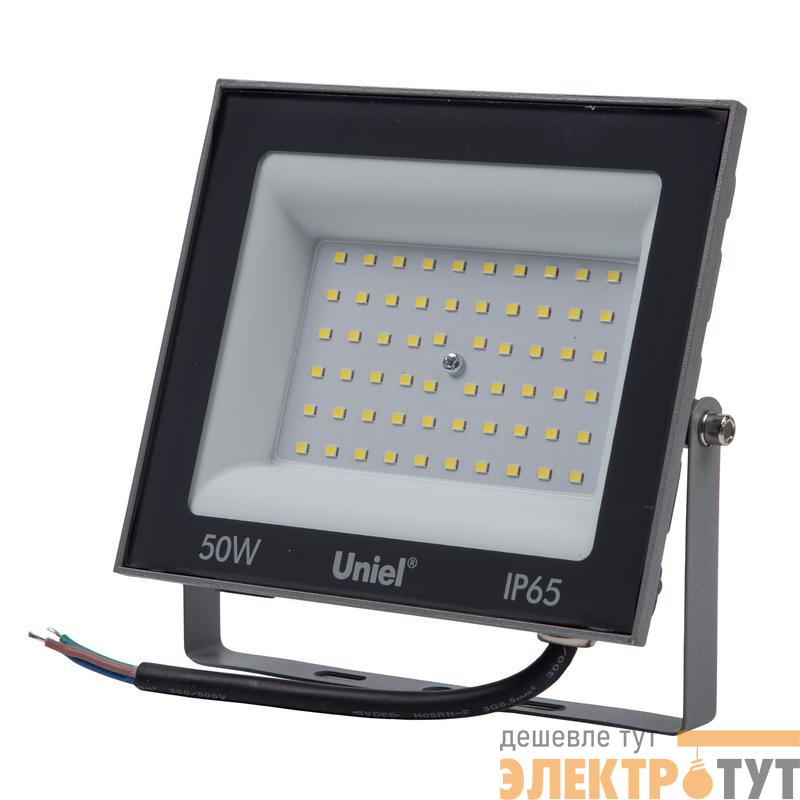 Прожектор светодиодный ULF-F23-50W/6500K IP65 160-240В GREY Uniel UL-00011846