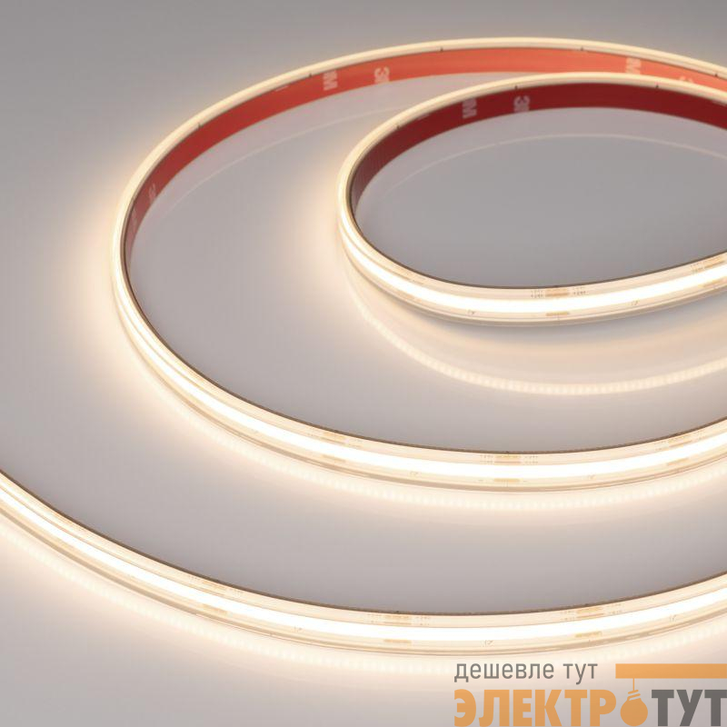 Лента светодиодная COB-PS-X420-12mm 24V Warm 3000К 4.8Вт/м IP67 герметичная (уп.15м) Arlight 049055
