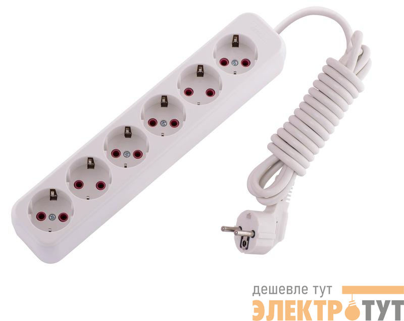 Удлинитель 6х3м с заземл. 16А IP20 Lila LEZARD 720-0603-601