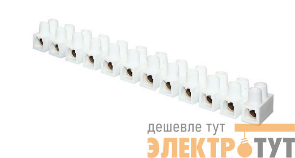 Колодка клеммная 25мм 60А полистирол бел. EKF plc-KK-25-60-ps-w