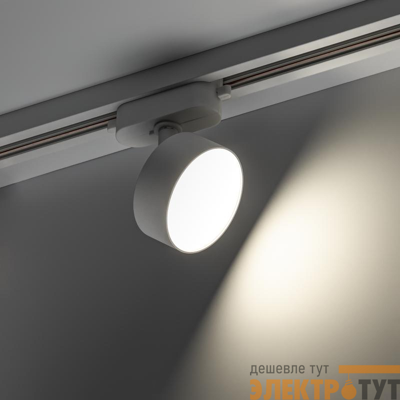 Светильник трековый светодиодный ARTLINE поворотный 75х75х30мм 10Вт 700Лм 4000К 230В алюм. 4.5кв.м бел. Ritter 59724 1