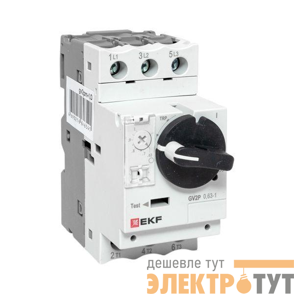 Выключатель автоматический для защиты двигателя GV2P 0.63-1А EKF gv2pm-1.0