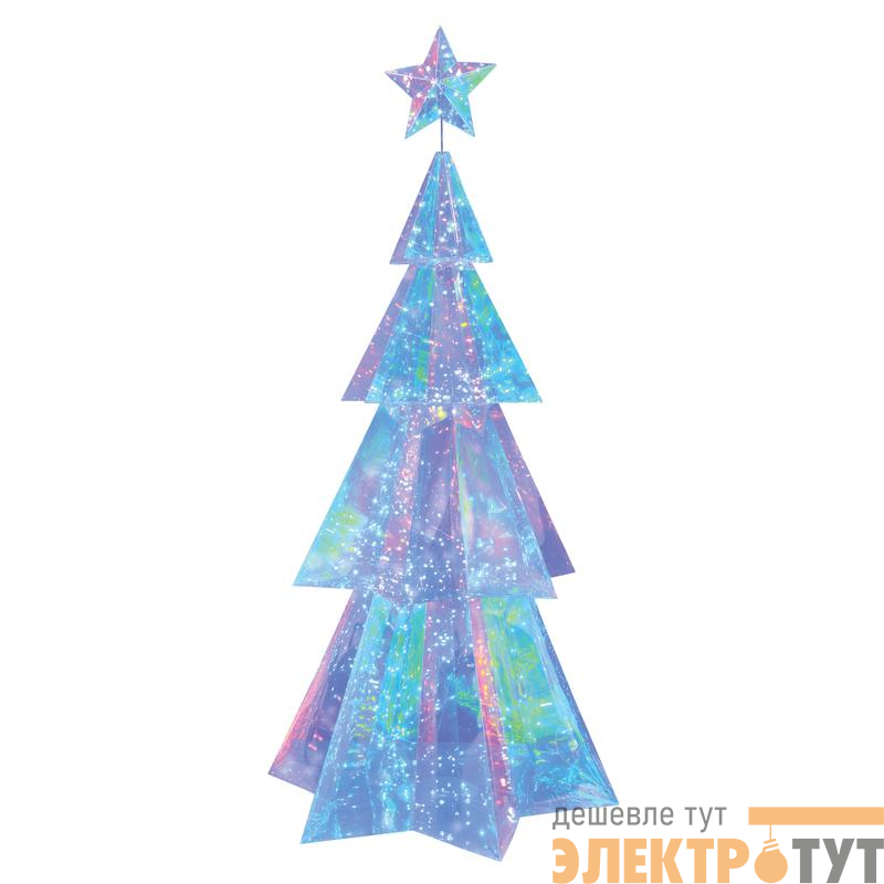 Светильник декоративный "Елка" 400LED ULD-R502 220V XMAS TREE TM бел. корпус радужн. Uniel UL-00011052