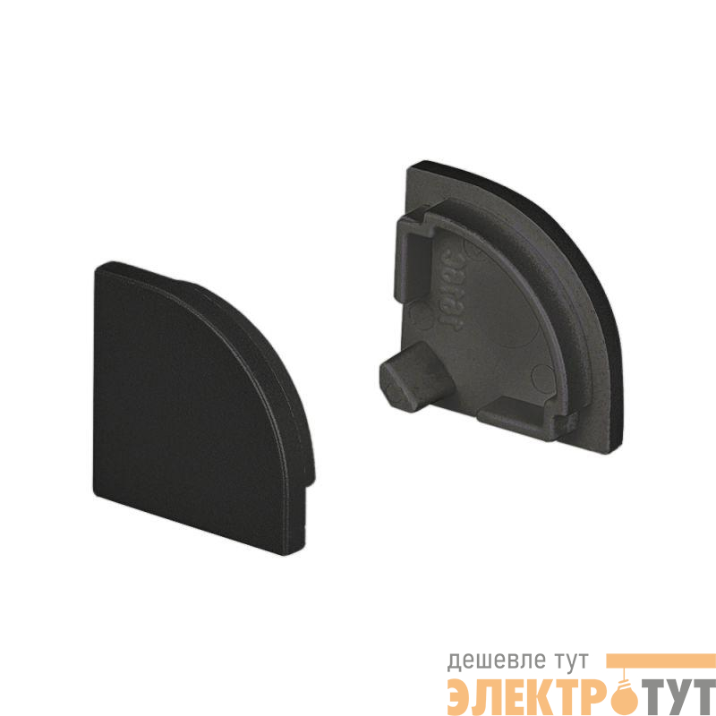 Заглушка SL-KANT-H16 ROUND BLACK глухая пластик Arlight 037516