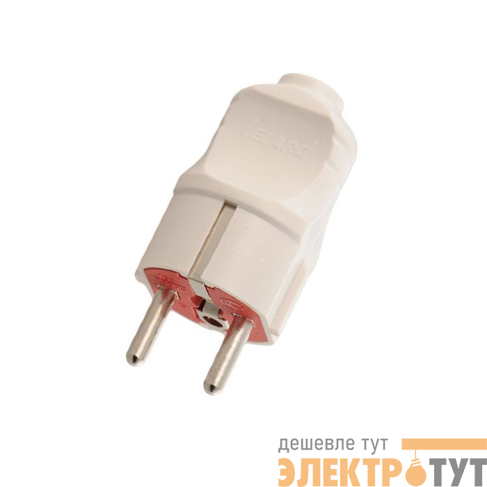 Вилка Accessories с заземл. UPS бел. LEZARD 715-0501-605